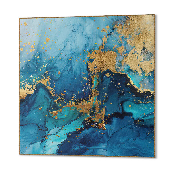 Quadratische wandpaneel selbstklebend Von Wasser inspirierte Abstraktion
