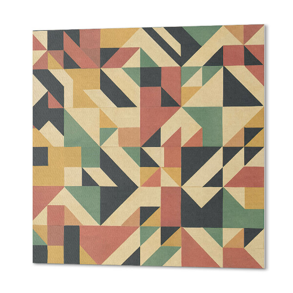 Quadratische wandpaneel selbstklebend Abstraktes Motiv mit geometrischen Formen