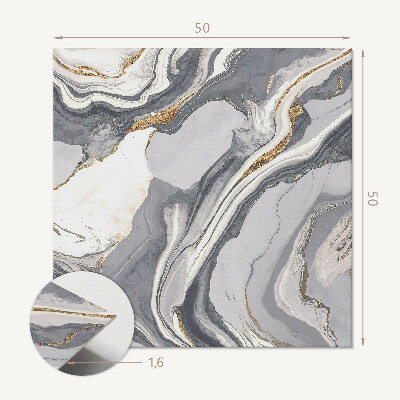 Quadratische wandpaneel Linien in dynamischen Formen