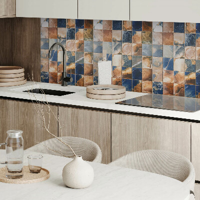 Quadratische wandpaneel selbstklebend Steinmuster im Mosaik-Stil