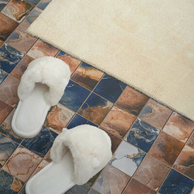 Quadratische wandpaneel selbstklebend Steinmuster im Mosaik-Stil
