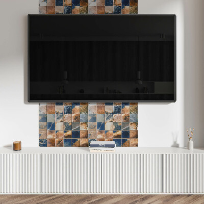 Quadratische wandpaneel selbstklebend Steinmuster im Mosaik-Stil