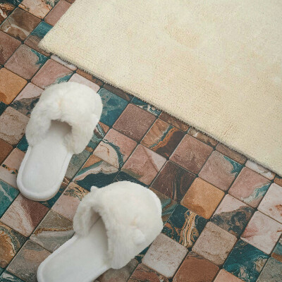 Quadratische wandpaneel Mosaikfliesen in Naturoptik