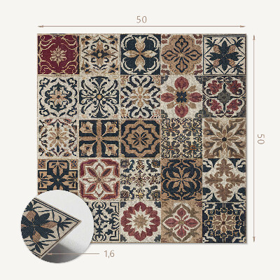Quadratische wandpaneel Stilvolle Mosaik-Arrangements