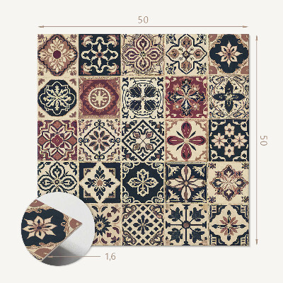 Quadratische wandpaneel selbstklebend Mosaikfliesenmuster