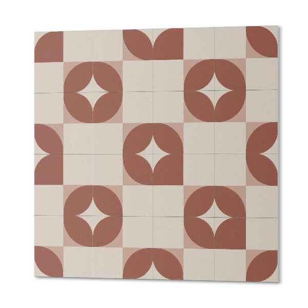 Quadratische wandpaneel Rundes Muster im geometrischen Stil