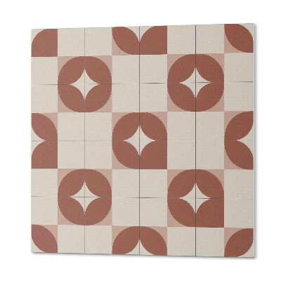 Quadratische wandpaneel Rundes Muster im geometrischen Stil