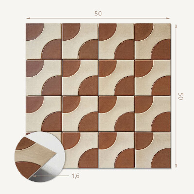 Quadratische wandpaneel Stilvolle geometrische Motive