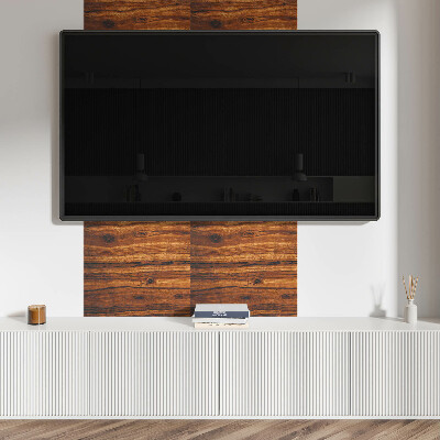 Quadratische wandpaneel selbstklebend Stilvolles Holzmotiv