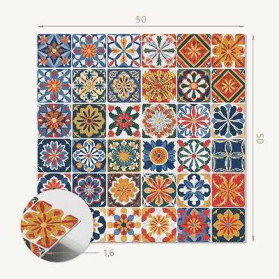 Quadratische wandpaneel Stilvolle Mosaikmuster