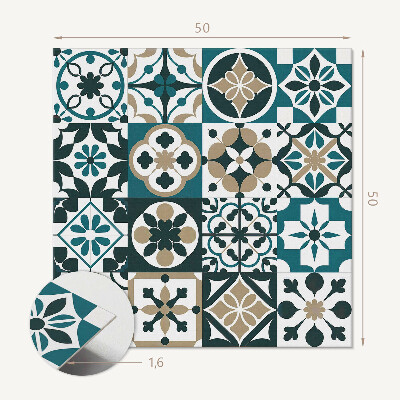 Quadratische wandpaneel selbstklebend Stilvolle Fliesen im harmonischen Layout