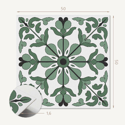 Quadratische wandpaneel Pflanzenharmonie in ausgewogener Form