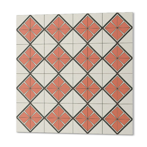 Quadratische wandpaneel selbstklebend Stilvolles geometrisches Rautenmotiv
