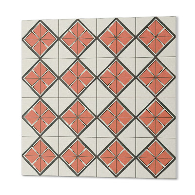 Quadratische wandpaneel selbstklebend Stilvolles geometrisches Rautenmotiv