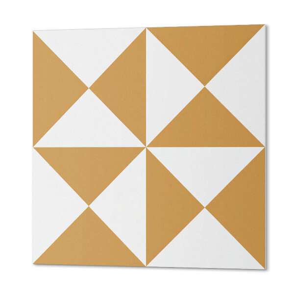 Quadratische wandpaneel selbstklebend Dreieckiges Muster im geometrischen Stil