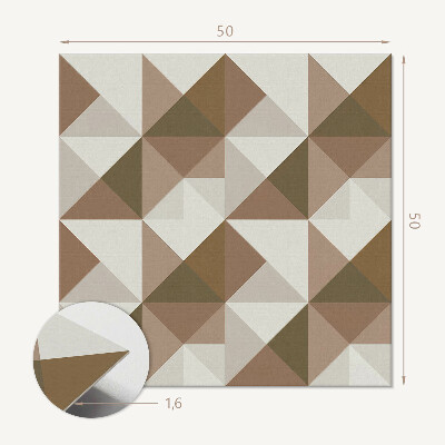 Quadratische wandpaneel Abstrakte Dreiecksgeometrie