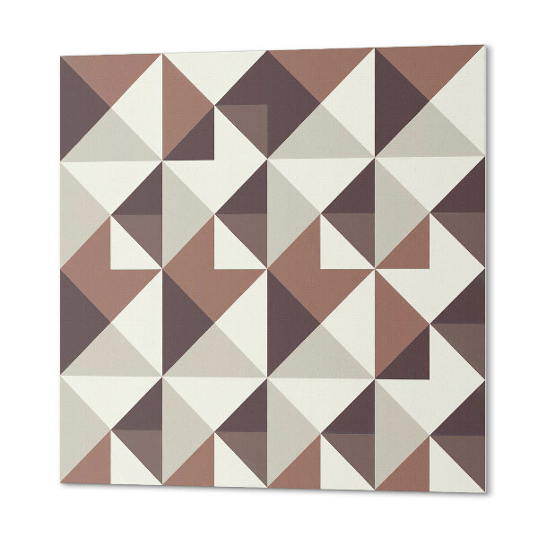 Quadratische wandpaneel selbstklebend Dreiecksgeometrie in einzigartigem Design
