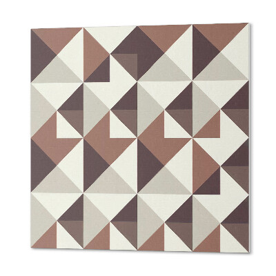 Quadratische wandpaneel selbstklebend Dreiecksgeometrie in einzigartigem Design