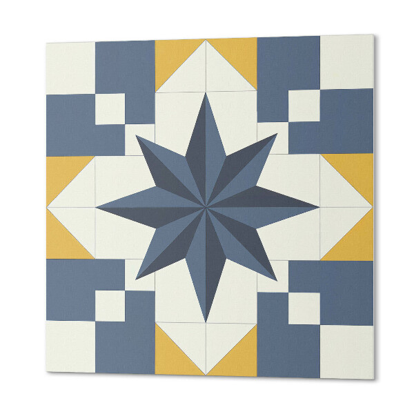 Quadratische wandpaneel selbstklebend Geometrisches Sternenmuster
