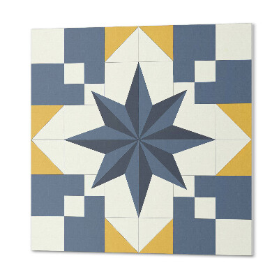 Quadratische wandpaneel selbstklebend Geometrisches Sternenmuster