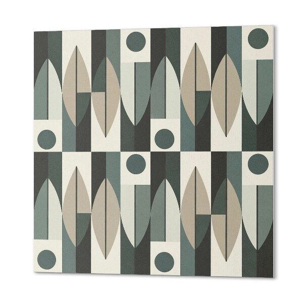 Quadratische wandpaneel selbstklebend Abstraktion in geometrischen Formen