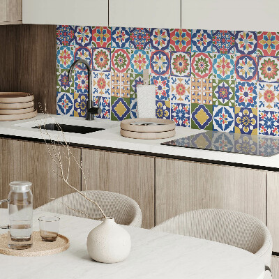 Quadratische wandpaneel selbstklebend Stilvolle Quadrate im Mosaik-Design