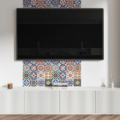 Quadratische wandpaneel selbstklebend Stilvolle Quadrate im Mosaik-Design