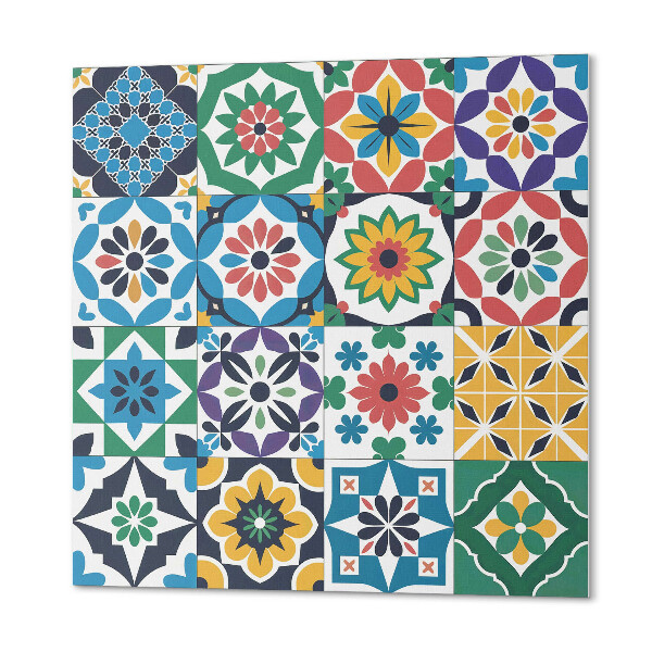 Quadratische wandpaneel Stilvolle karierte Mosaike