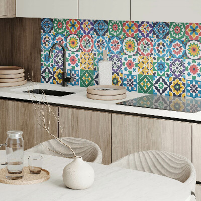 Quadratische wandpaneel Stilvolle karierte Mosaike
