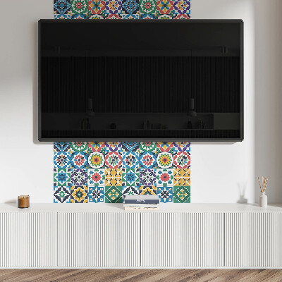 Quadratische wandpaneel Stilvolle karierte Mosaike