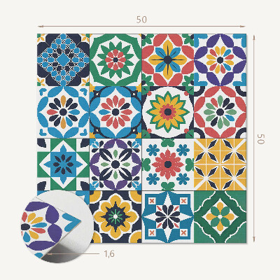 Quadratische wandpaneel Stilvolle karierte Mosaike