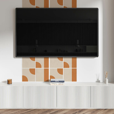 Quadratische wandpaneel selbstklebend Abstraktes geometrisches Muster
