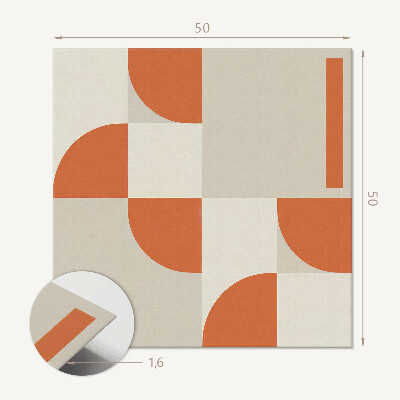 Quadratische wandpaneel Modernes geometrisches Muster