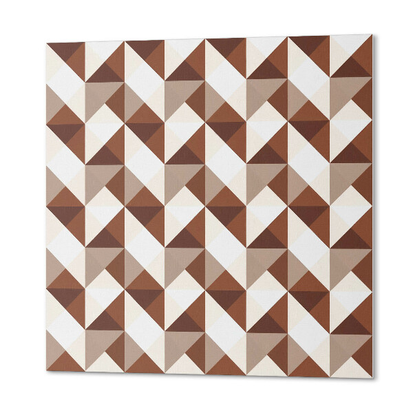 Quadratische wandpaneel selbstklebend Stilvolles geometrisches Muster mit Dreiecken