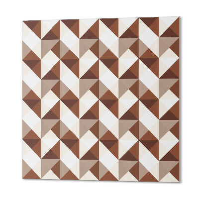 Quadratische wandpaneel selbstklebend Stilvolles geometrisches Muster mit Dreiecken