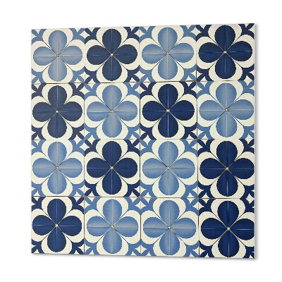 Quadratische wandpaneel selbstklebend Geometrie floraler Motive