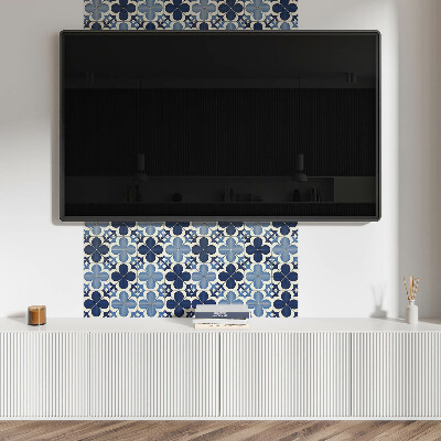 Quadratische wandpaneel selbstklebend Geometrie floraler Motive