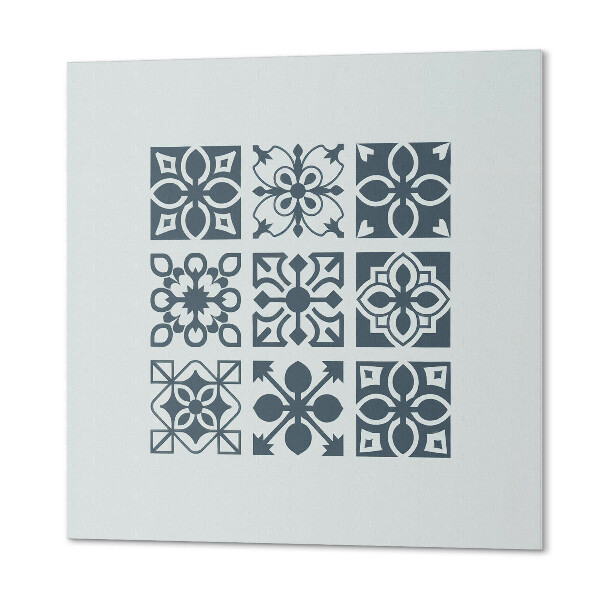 Quadratische wandpaneel selbstklebend Geometrische Anordnungen in quadratischen Mustern