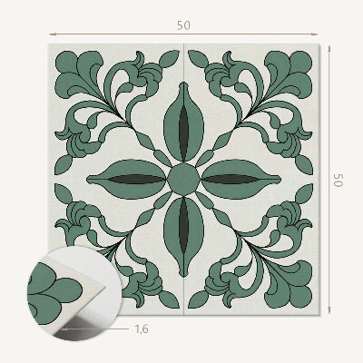 Quadratische wandpaneel selbstklebend Attraktives botanisches Muster