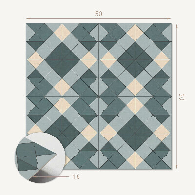 Quadratische wandpaneel geometrisches Muster