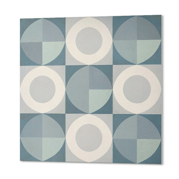 Quadratische wandpaneel selbstklebend Geometrisches Muster mit Kreisen