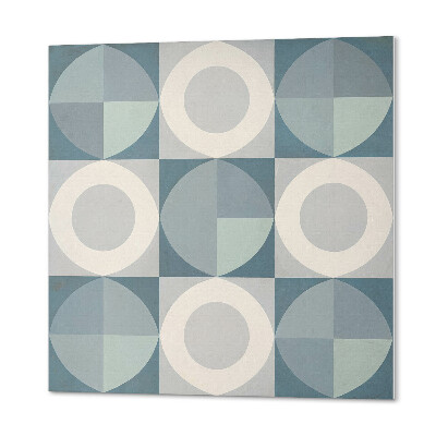 Quadratische wandpaneel selbstklebend Geometrisches Muster mit Kreisen