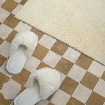 Quadratische wandpaneel Schachbrettmuster im abstrakten Stil