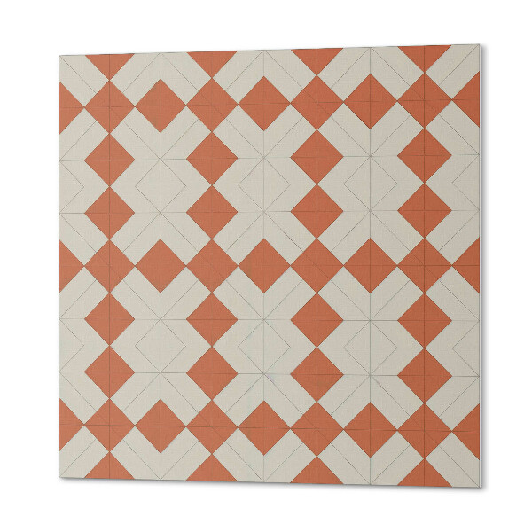Quadratische wandpaneel selbstklebend Geometrie von Rauten in einem Raster