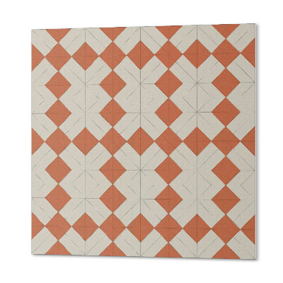 Quadratische wandpaneel selbstklebend Geometrie von Rauten in einem Raster