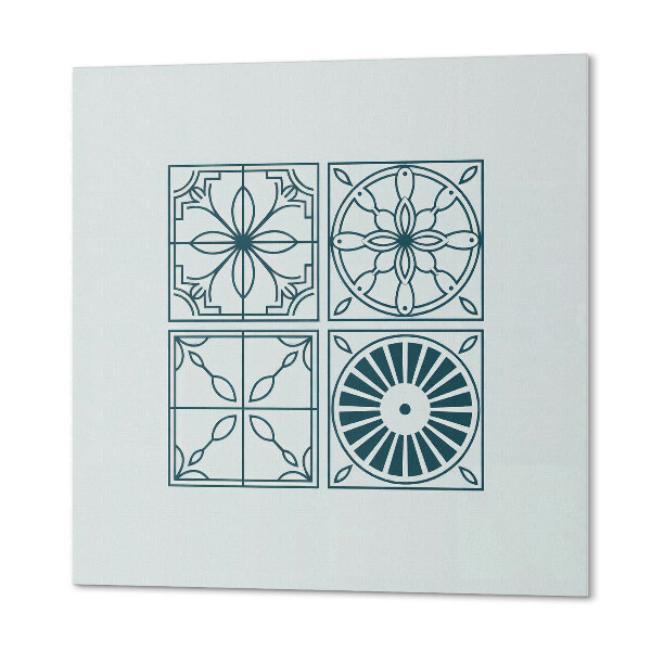 Quadratische wandpaneel Geometrie in einer gekachelten Version
