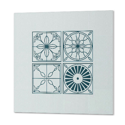 Quadratische wandpaneel Geometrie in einer gekachelten Version