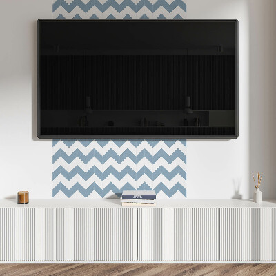 Quadratische wandpaneel Dynamische Zickzacklinien im Design