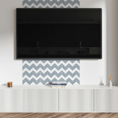 Quadratische wandpaneel selbstklebend Linien im Zickzack-Stil