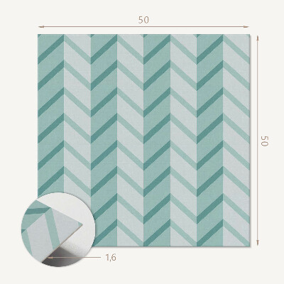 Quadratische wandpaneel Zickzack-Linien-Design